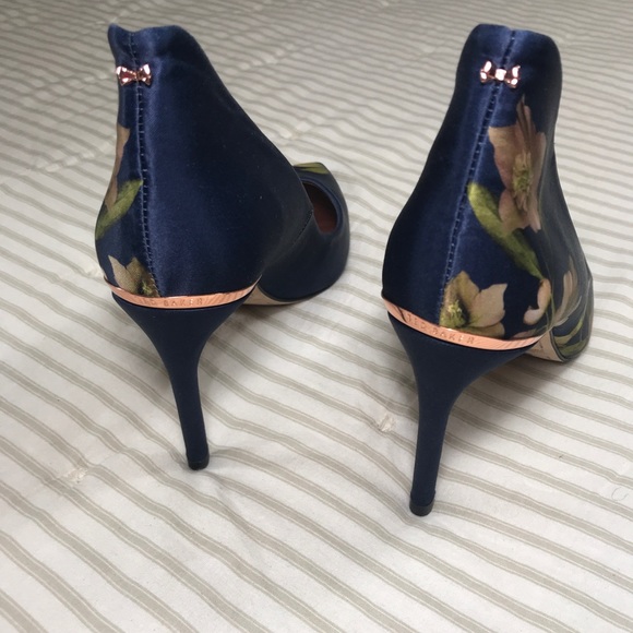 Ted Baker Floral High Heels 9 - Picture 7 of 11